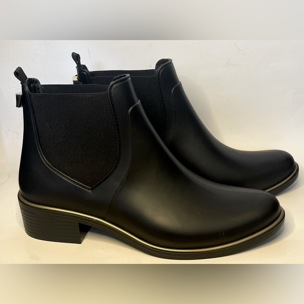 kate spade Black Chelsea Rain Ankle Boots